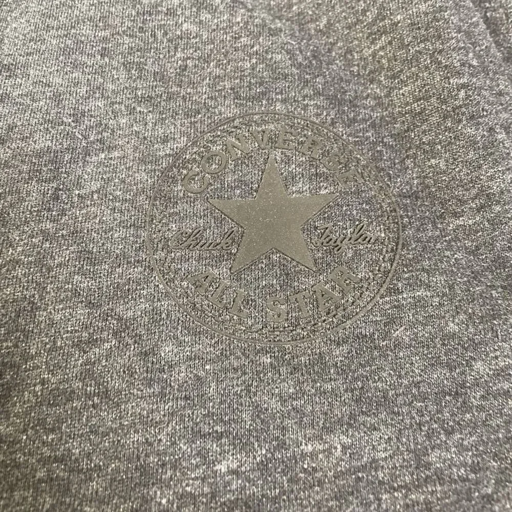 Converse One Star Mens Full Zip Up Jacket Long Sleeve Mock Neck Black Gray SZ S‎